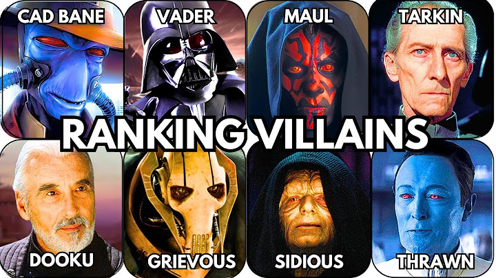 Ranking EVERY Villain in Star Wars From WORST to BEST