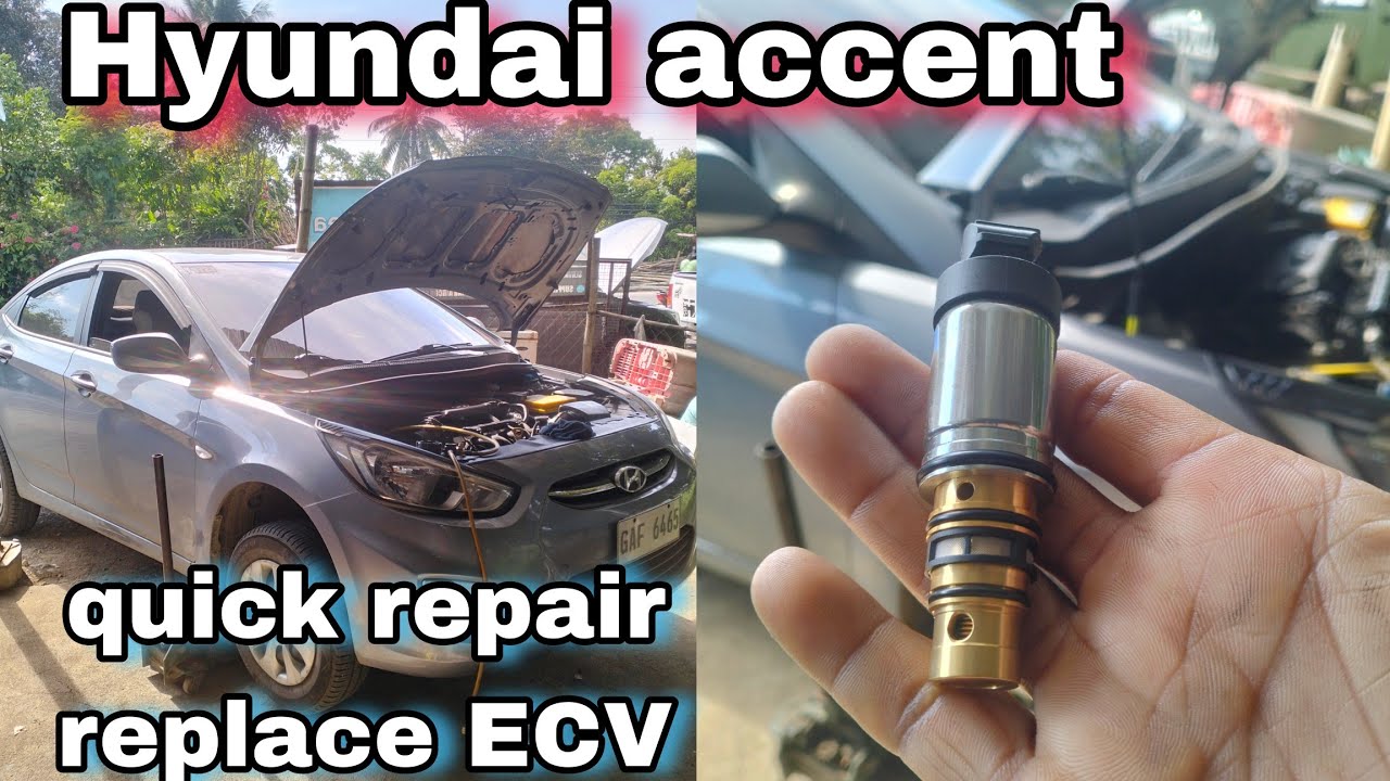 Hyundai accent/Quick repair replace ecv valve. - YouTube
