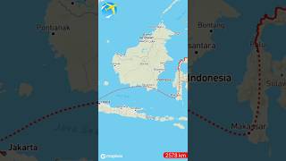 Jakarta - Buol (Kab. Buol) #trending #travel #touring #maps #shorts