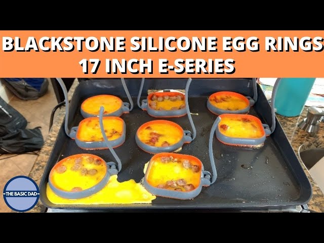 Blackstone Silicone 6 Section Egg Ring Egg Mold Tray in Orange