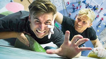 Can 4 Guys Beat 1 Climbing Champion?