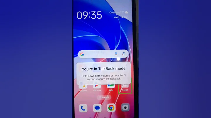 Fix You're in TalkBack mode |Hold down both volume buttons for 3 seconds to turn off TalkBack #short
