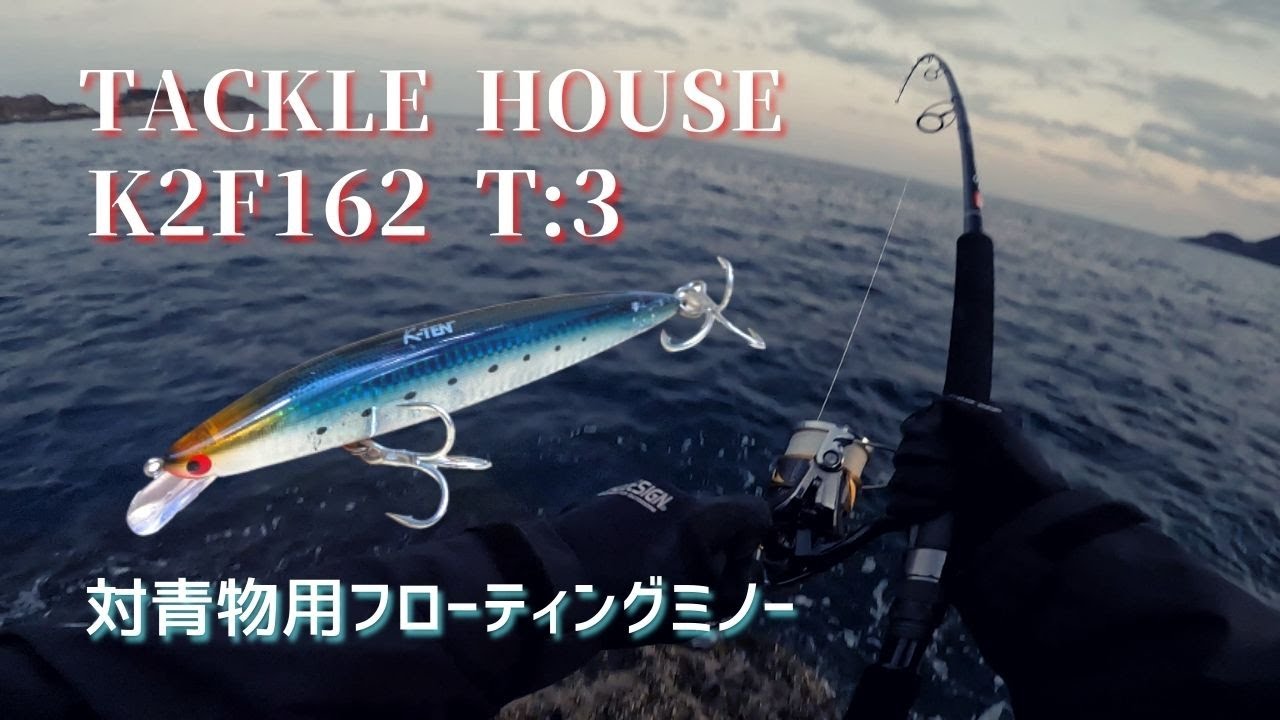 地磯ロックショア如月編 対青物用Fミノー K2F162