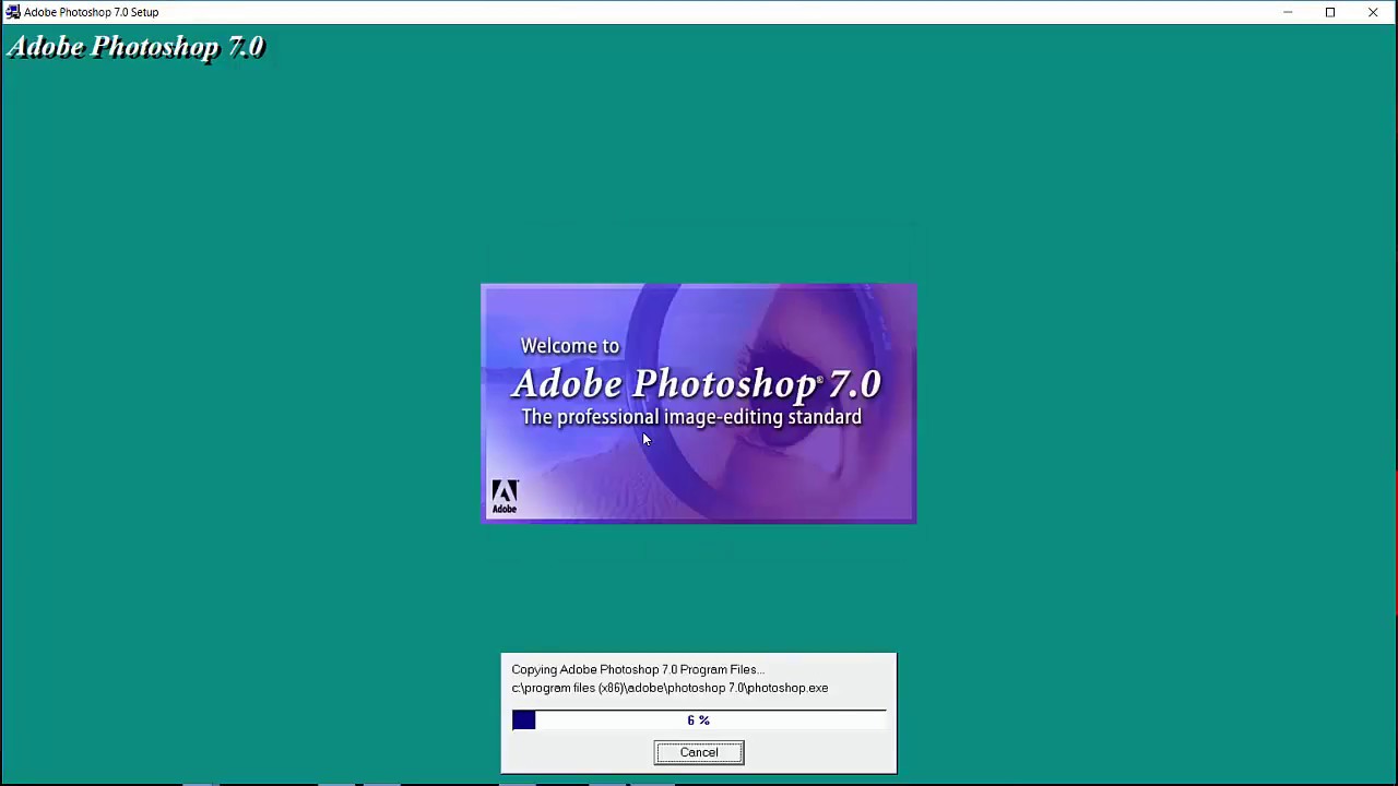 How To Install Photoshop 7 0 In Windows 10 Youtube