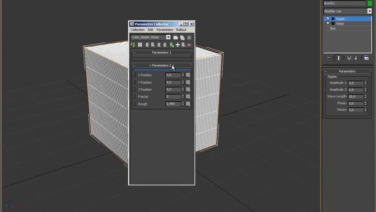 Parameter collection. 3ds Max 2012. Resource Collector.