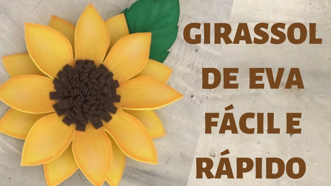 Aplique Girassol de EVA simples, rápido e fácil - thptnganamst.edu.vn