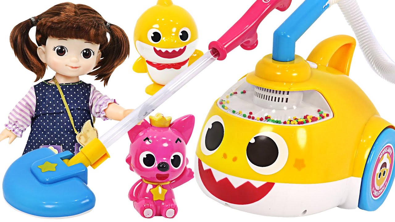 ⁣Clean with Pinkfong Baby Shark Melody vacuum Cleaner! | PinkyPopTOY