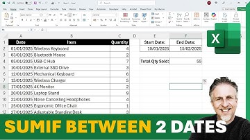 SUMIFS Between Two Dates in Excel | SUMIF on Date Range