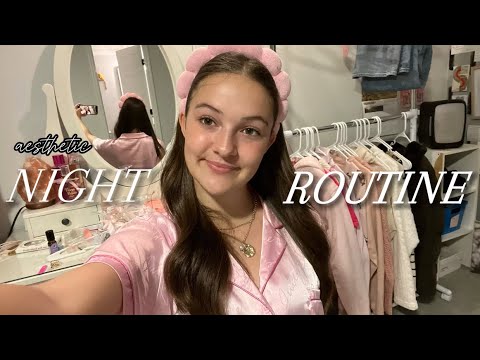 aesthetic night routine!! ✨🌙🎀💐 | leila jade