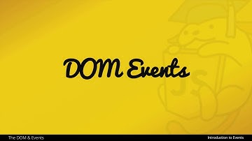 An Introduction to DOM Events with JavaScript