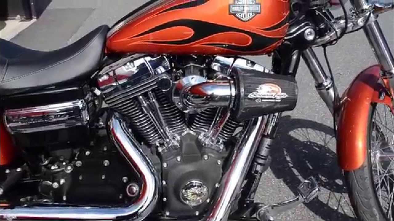 2011 Harley-Davidson FXDWG Dyna Wide Glide in Sedona Orange w/flames ...