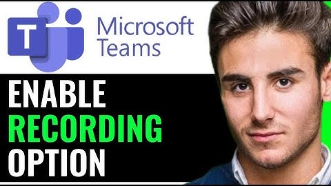 HOW TO ENABLE RECORDING OPTION IN TEAMS! (QUICK GUIDE)