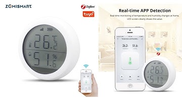 Tuya Zigbee Temperature and Humidity Sensor with LCD Screen Display