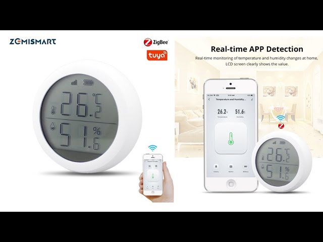 Zigbee Temperature & Humidity Sensor with an LCD - SmartHomeScene