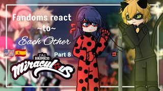 🇺🇸🇪🇸 Fandoms React To Each Other | MLB 1/2 | Part 8 | WATCH IN 2X | It's Knsita