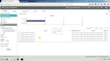 IBM Cognos 10.2.1 Report Studio Schedule Report Having Prompts