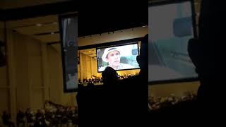 Jurassic park in concert Brachiosaurus scene