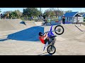 DIRT BIKES IN THE SKATE PARK! COP WATCHED US!