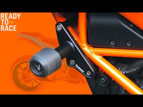 Bagoros Crash Bobbins Install KTM Duke 390, 125, 250