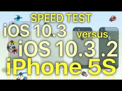 iPhone 5S : iOS 10.3 vs iOS 10.3.2 Beta 1 Speed / Performance Test Build 14F5065b
