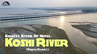 Koshi River Barrage | Bridge | M Highway | MotoBiking | Boating | DroneShot | Sunsari-Saptari Nepal