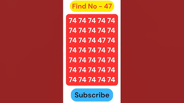 Can You Find 47 Hidden Between 74? 🤯🔢 | Optical Illusion Challenge! Quiz Gaming