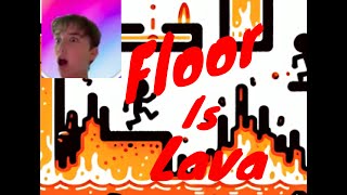 REACTING TO THE FLOOR IS LAVA GAME!