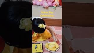 Mili baby is Celebrating "Yellow Day" 🥰😍😘#shorts #trending #viral #singing