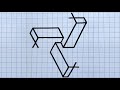 3d drawing trick on graph paper  ashar 2m