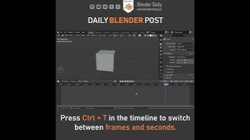 Display Seconds instead of Frames in Blender