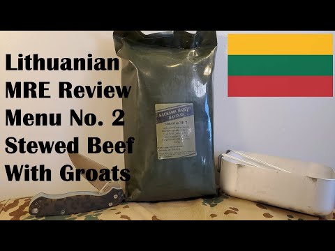 Lithuanian Armed Forces Ration Review Menu 2 Stewe - mre roblox