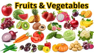 54 Fruits and Vegetables Names in English for Kids | Easy words @Nimalanstartv21 