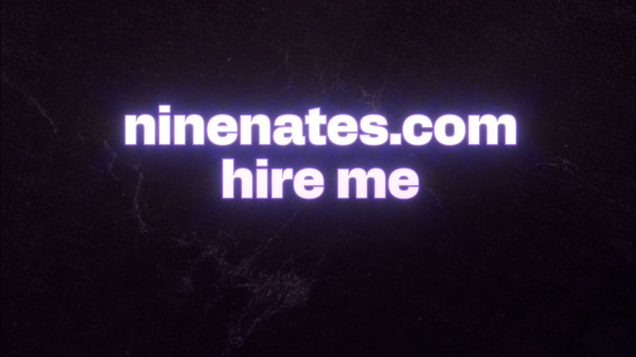 NineNates Editing Reel 2024