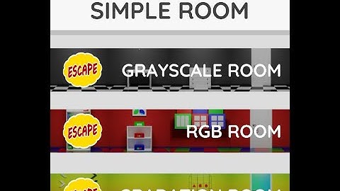Escape Game Simple Room Collection (Grayscale Room +RGB Room +Gradation Room) Walkthrough [Androwk]
