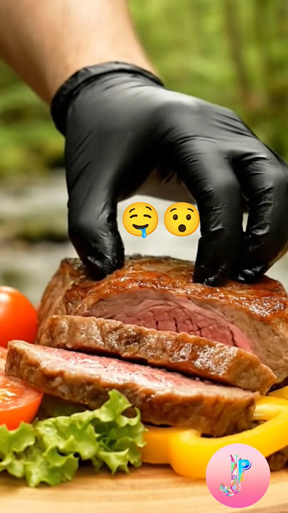 Slicing Beef Amidst Nature #jp #bbqmeat #meat #satisfying #food
