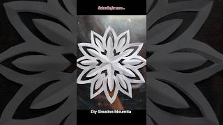 Paper Snowflake Hack Everyone's Making #shorts #crafts #trending