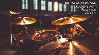 Straight Beat - 4/4 80 BPM - Drum Metronome Eighth Notes Drum Metronome Loop 80 Bpm
