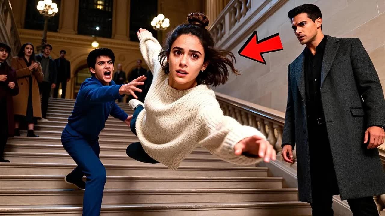 Ihr Ex stieß sie die Treppe hinunter – der Mafiaboss sah zu, was er dann tat, schockierte alle