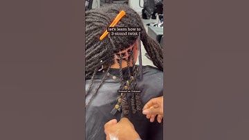 how to do 3-strand twists⬇️whenever a client has an uneven number of locs & wants 2-strand twists.