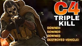 Warzone C4 Triple KILL And 14 Kill Squad Game (Call Of Duty Modern Warfare)