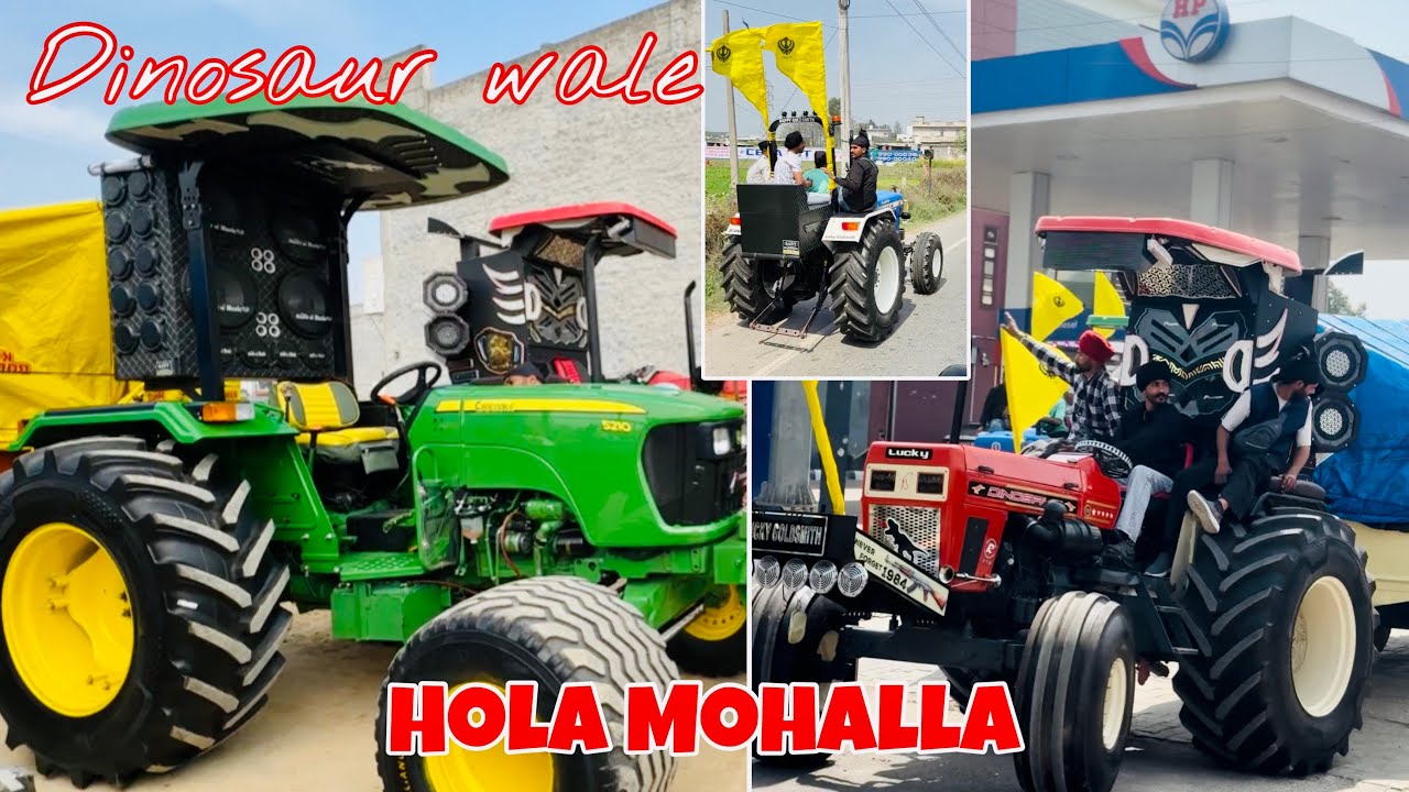 Chal Paye Shri Anandpur Sahib wal ❤️| Dinosaur - Crocodile - Eagle - La K 🐊🦅🦖🔥| Hola Mohalla 2025 |