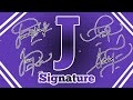 How to write j signature style  j english signature design  udoyon handwritten