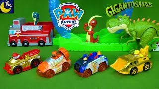 Paw Patrol New SPARK Vehicles Gigantosaurus Dinosaur Toys &amp; PJ Masks Mega Bloks Video for Kids!