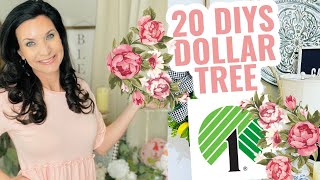 🎀20 DIY DOLLAR TREE DECOR CRAFTS CUTE + EASY~🎀Home Sweet Home ep 8 Olivias Romantic Home DIY