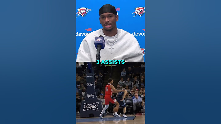Shai Gilgeous-Alexander Talks About Yuki Kawamura