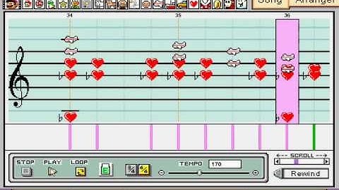 Mario Paint Composer - Chrono Trigger 600 AD Overworld Theme