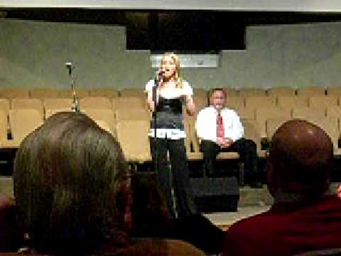 Taryn Singing Blessed at The First Church of the N...