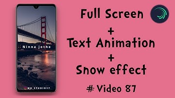 How to Create Lyric Edit In Alight Motion In Kannada | Video 87 | MH Studio17