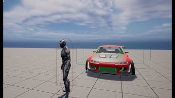 Chaos vehicle. Unreal Engine 5. Test.