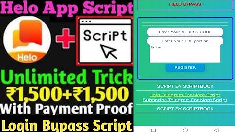 HELO DAILY LOGIN BYPASS SCRIPT || DAILY EARN UNLIMITED MONEY || INSTANTLY PAYMENT || NEW EARNING APP